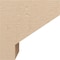 Ekena Millwork 11"W x 11"D x 11"H Wide Clemmons Rough Cedar Woodgrain TimberThane Corbel, Primed Tan CORUR11X11X11CLERCPR - alternate 3